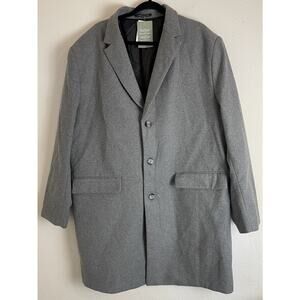 H&M Conscious Choice Gray Wool Blend Overcoat Men’s Size 3XL New with Tags
